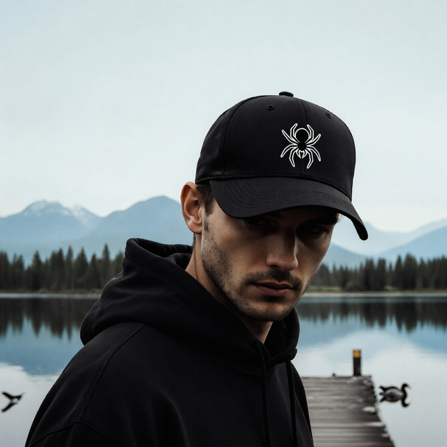 Embroidered baseball cap with Spider Graphic V2