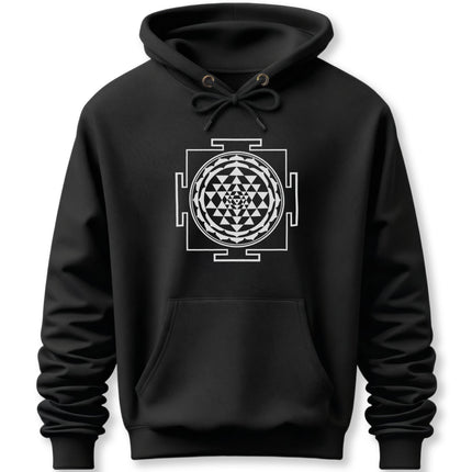 Sri Yantra Sacred Geometry Hoodie | Hindu Mandala Spiritual Pullover Hoodie