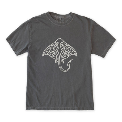 Tribal Stingray T-Shirt | Maori Polynesian Ocean Life Graphic Tee Shirt