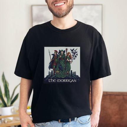 The Morrigan Triple Goddess T-Shirt | Celtic Irish Mythology Raven Tee