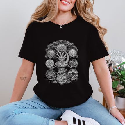 Yggdrasil The Nine Worlds T-Shirt | Norse Mythology World Tree Viking Tee