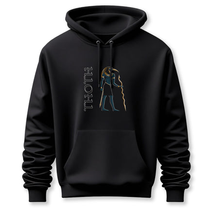 Thoth Graphic & Text Hoodie | Ancient Egyptian God Unisex Pullover | V3