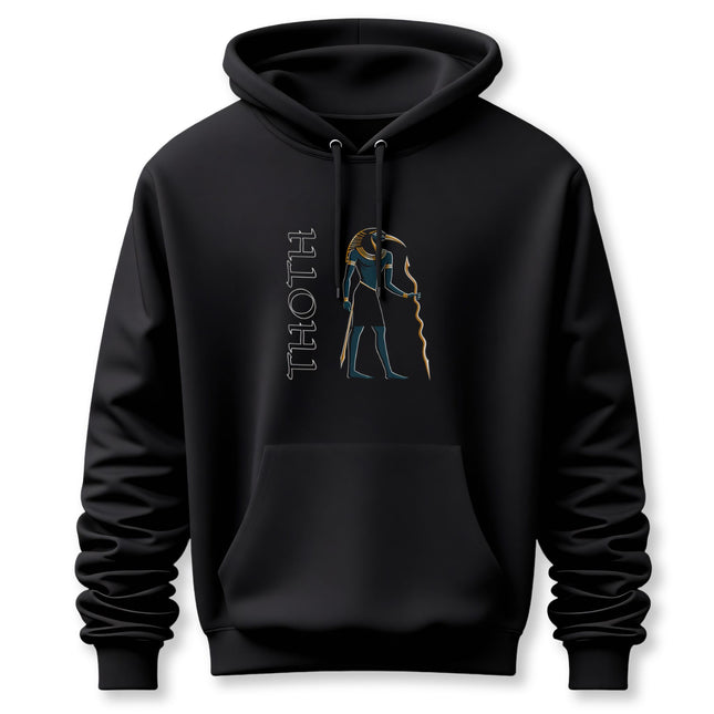 Thoth Graphic & Text Hoodie | Ancient Egyptian God Unisex Pullover | V3