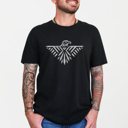 Thunderbird T-Shirt | Native American Geometric Spirit Bird Symbol Tee Shirt