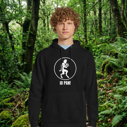 IO Pan Horned Satyr hoodie featuring esoteric Thelemic art and mythological design pullover.