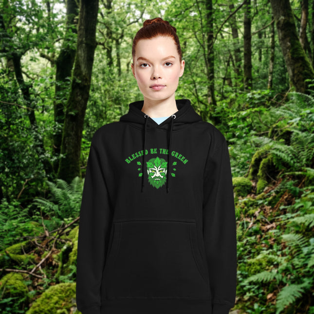 Blessed Be The Green Man Hoodie | Nature Pagan Earth Spirit Pullover Sweatshirt