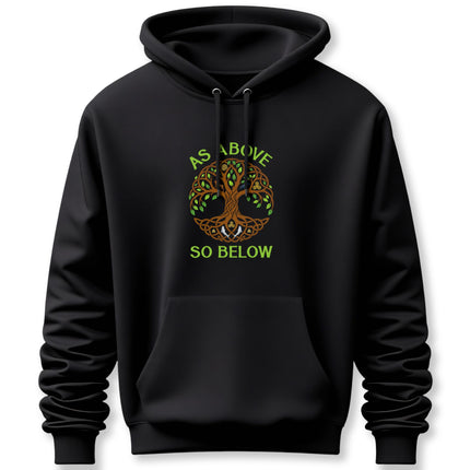 As Above So Below Tree of Life Hoodie | Celtic Knot Spiritual Pullover Hoodie