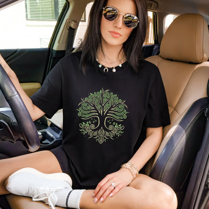 Celtic Tree of Life T-Shirt | Yggdrasil Graphic Print Unisex Tee Shirt Design