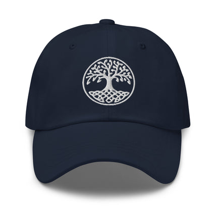 Embroidered Celtic Tree of Life Yggdrasil World Tree baseball cap hat.