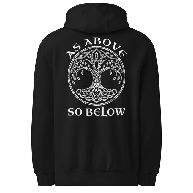 As Above So Below Celtic Tree of Life Hoodie | Yggdrasil Pullover Hoodie