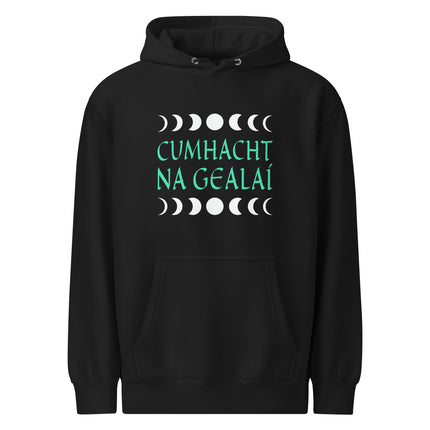 Moon Phases Hoodie | Power of the Moon Irish Gaelic Celestial Pullover Hoodie