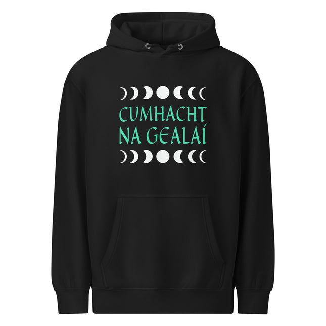 Moon Phases Hoodie | Power of the Moon Irish Gaelic Celestial Pullover Hoodie