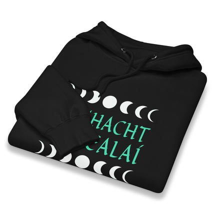 Moon Phases Hoodie | Power of the Moon Irish Gaelic Celestial Pullover Hoodie