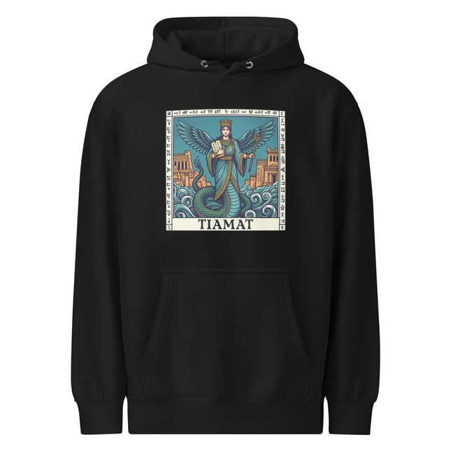 Tiamat Dragon Goddess Hoodie | Babylonian Mythology Serpent Queen Pullover V1