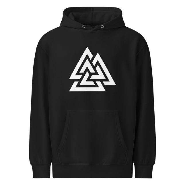 Valknut Graphic Viking Hoodie | Norse Asgard Symbol Graphic Unisex Pullover