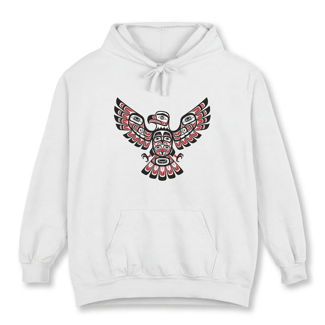 Haida Eagle Hoodie | Pacific Northwest Indigenous Art Pullover Hoodie