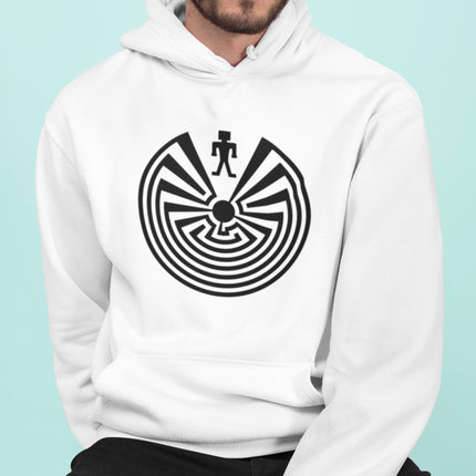 Man In The Maze Hoodie | I'itoi Native American Unisex Pullover V1