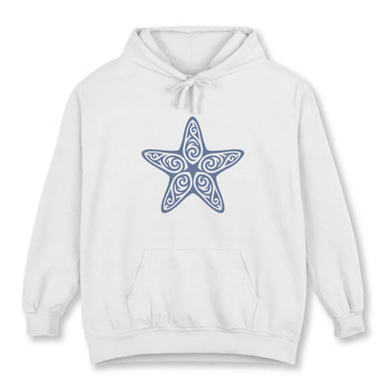 Tribal Starfish Hoodie | Ocean Sea Life Knotwork Swirl Graphic Pullover Hoodie