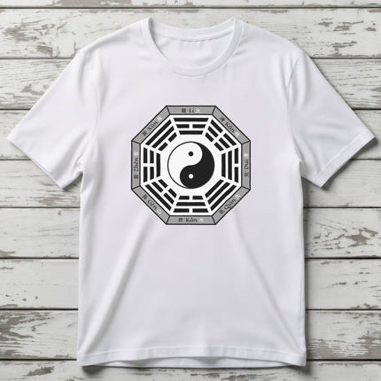 Taoist Bagua Yin Yang Trigrams T-Shirt | Graphic Unisex Tee V2