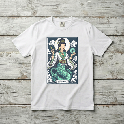 Nüwa Serpent Goddess T-Shirt | Chinese Mythology Mythical Graphic | V1