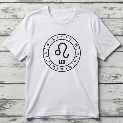 Leo Zodiac Sign T-Shirt | Astrology Horoscope Unisex Tee | V6