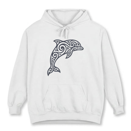 Tribal Dolphin Hoodie | Ocean Animal Celtic Style Unisex Pullover Hoodie
