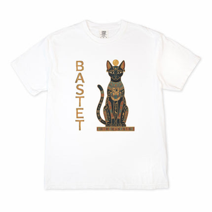 Bastet Egyptian Cat Goddess T-Shirt | Ancient Art Graphic Comfort Colors Tee