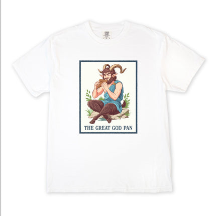 The Great God Pan T-Shirt | Greek Mythology Satyr Pan Flute Graphic Tee