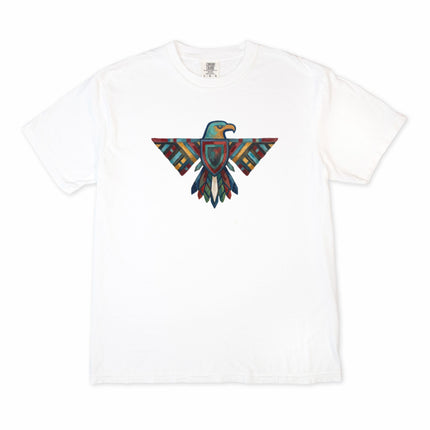 Native American Thunderbird Tee  - Geometric Eagle Graphic Tee