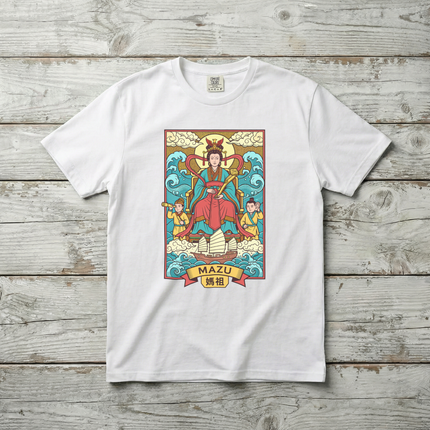 Mazu 媽祖 Sea Goddess Chinese Mythology T-Shirt Graphic Tee | Unisex Tee V1