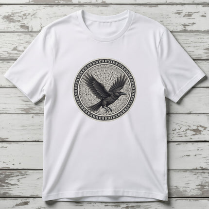Norse Raven T-Shirt | Flying Viking Bird Tee | V12