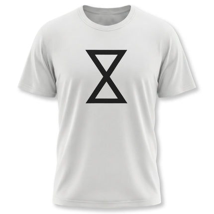 Lakota Kapemni symbol t-shirt graphic featuring the Native American hourglass design.