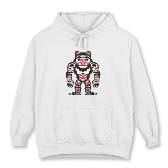 Haida Sasquatch Hoodie | Bigfoot First Nations Art Unisex Pullover Hoodie