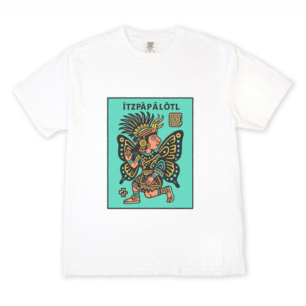 ĪTZPĀPĀLŌTL Aztec Butterfly Goddess T-Shirt | Mesoamerican Mythology Tee