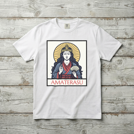 Amaterasu Sun Goddess Japanese Mythology Graphic T-Shirt, Unisex Graphic Tee V1