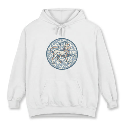 Mosaic Chimera Mythical Beast Hoodie | Greek Mythology Unisex Pullover Hoodie