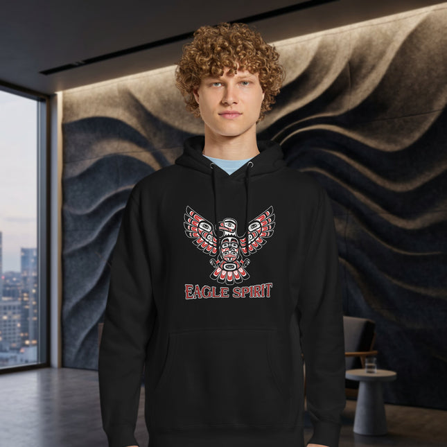 Native American Eagle Spirit Hoodie | Tribal Indigenous Art Pullover Hoodie