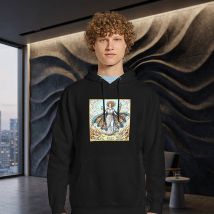 Greek Mythology Eris Goddess of Discord hoodie featuring the golden apple graphic print.