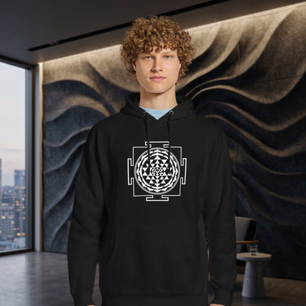 Sri Yantra Sacred Geometry Hoodie | Hindu Mandala Spiritual Pullover Hoodie