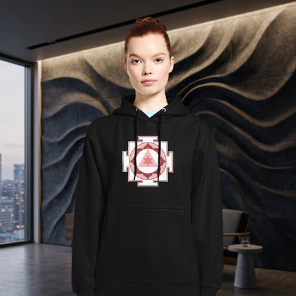 Ganesha Yantra Hoodie | Sacred Geometry Hindu Symbol Unisex Pullover Hoodie
