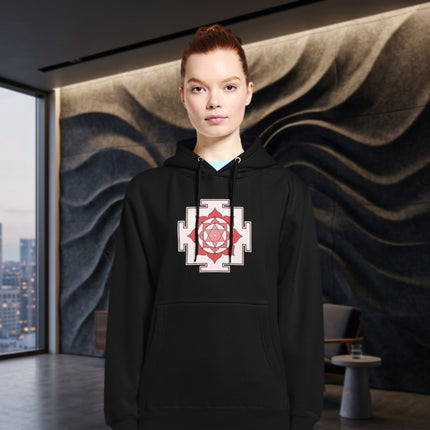 Bhuvaneshwari Yantra Hoodie | Sacred Geometry Spiritual Unisex Pullover Hoodie