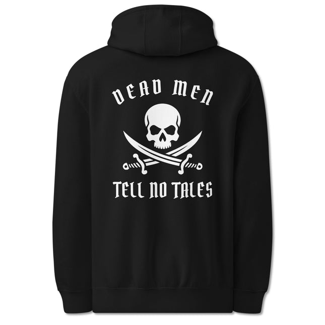 Dead Men Tell No Tales Pirate Skull & Swords Back Print Graphic Hoodie