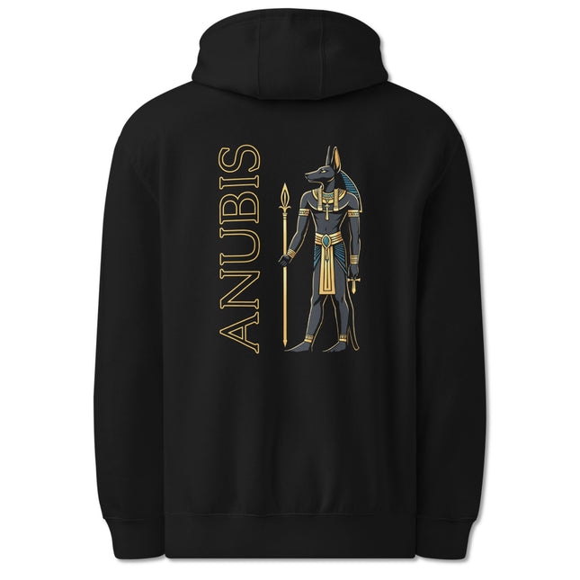 Anubis Egyptian God Back Print Hoodie | Ancient Mythology Pullover Hoodie