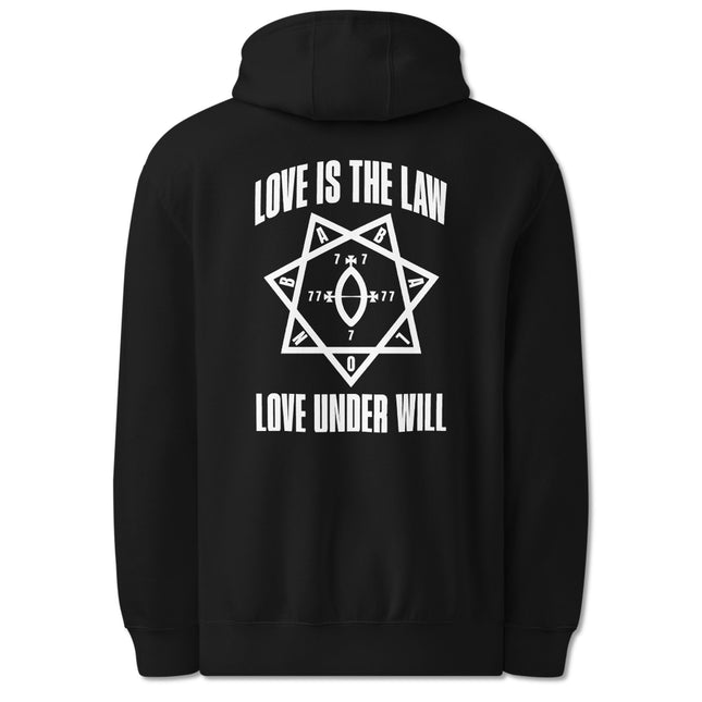 Love Is The Law Love Under Will Thelema Back Print Hoodie | Unisex Pullover