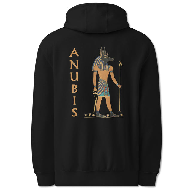 Anubis Back Print Hoodie | Ancient Mythology Egyptian God Pullover Hoodie