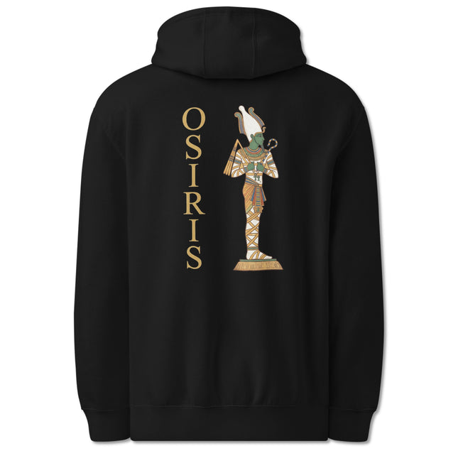 Osiris Back Print Hoodie | Egyptian God Ancient Mythology Pullover Fleece