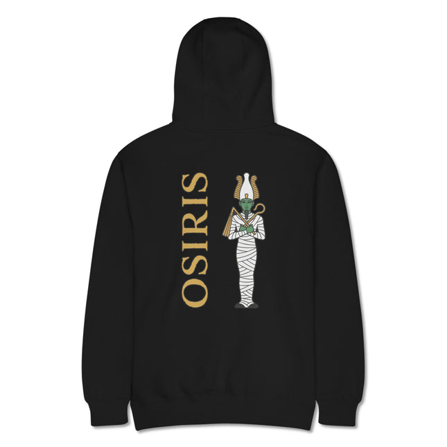 Egyptian God Osiris Back Print Hoodie | Ancient Mythology Graphic Pullover