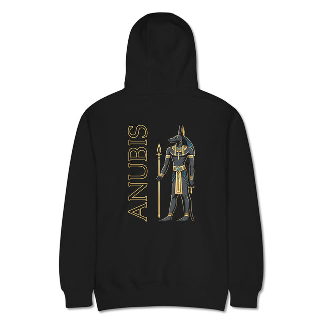 Anubis Egyptian God Back Print Hoodie | Ancient Mythology Pullover Hoodie