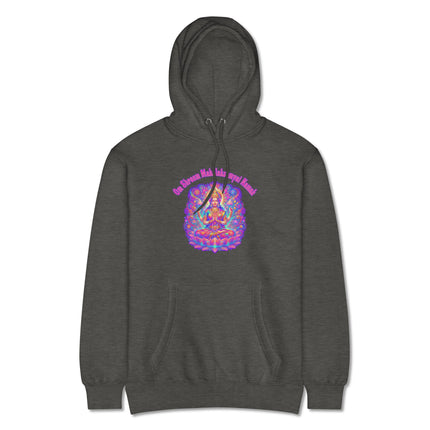Hindu Lakshmi Goddess print pullover featuring the Om Shreem Mahalakshmyai Namah mantra.