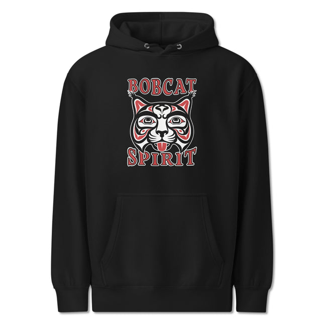 Bobcat Spirit Formline Art Hoodie | Pacific Northwest Indigenous Pullover Hoodie